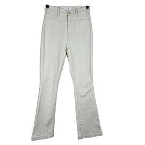 Mother Superior Jeans The Hustler Patch Pocket Flood Jean Act Natural Cream 23